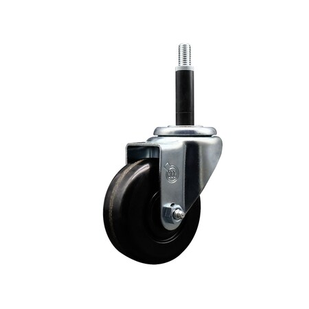 Service Caster 3.5'' SS Phenolic Wheel Swivel 3/4'' Expanding Stem Caster SCC-SSEX20S3514-PHS-34